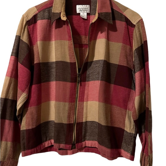 Christopher & Banks Jackets & Blazers - Christopher & Banks Fall Jacket Yellow Brown Pink/orange color Size L